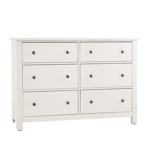 Vaughan Bassett Fundamentals 6 Drawer Dresser in White image
