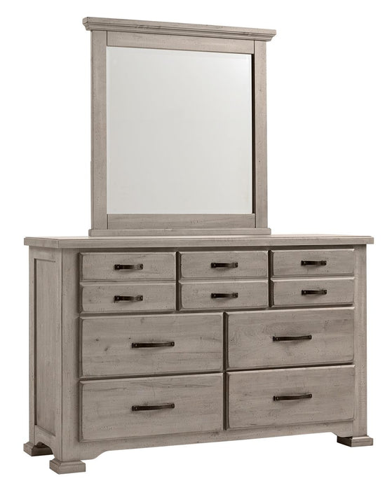 Vaughan-Bassett Joinery 6 Drawer Dresser in Washed White Oak