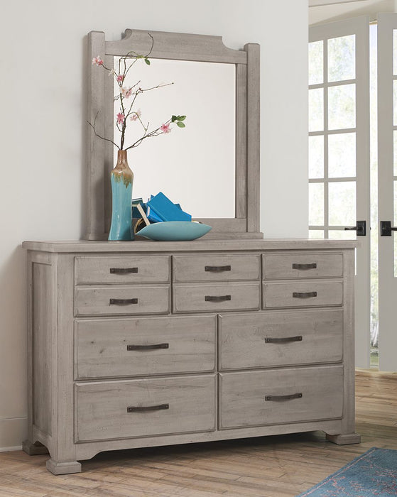 Vaughan-Bassett Joinery 6 Drawer Dresser in Washed White Oak
