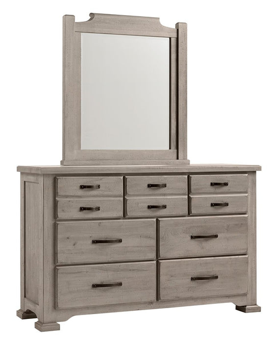 Vaughan-Bassett Joinery 6 Drawer Dresser in Washed White Oak