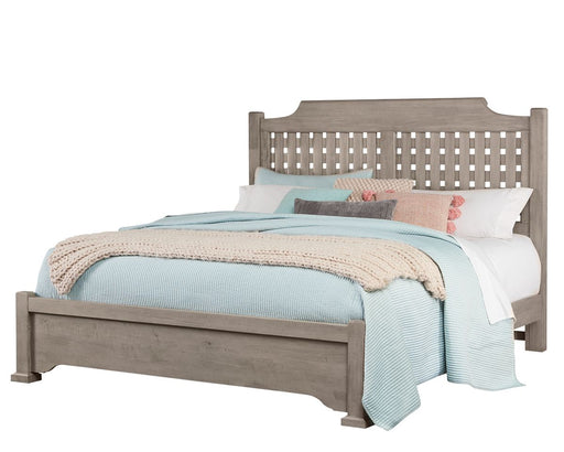 Vaughan-Bassett Joinery Plank Queen Poster Bed in Washed White Oak 194 image