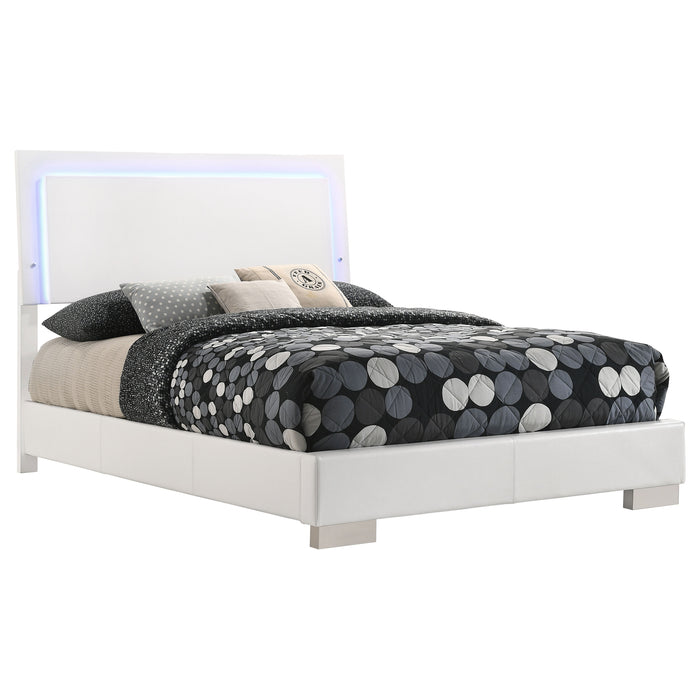 Felicity Panel Bed with LED Lighting