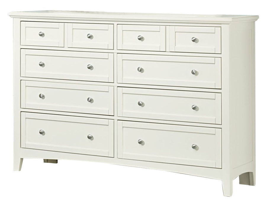Vaughan-Basset Bonanza 8-Drawer Triple Dresser in White