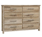 Vaughan Bassett Dovetail 8-Drawer Dresser in Sun Bleached White image