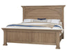 Vaughan Bassett Vista Queen Mansion Bed in Natural Oak image