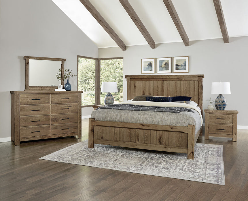 Vaughan Bassett Yellowstone 8 Drawer Dresser in Chestnut Natural