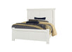 Vaughan Bassett Yellowstone Queen American Dovetail Panel Bed in White & Buckskin image