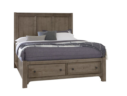 Vaughan Bassett Cool Farmhouse Panel King Bed with Storage in Grey image