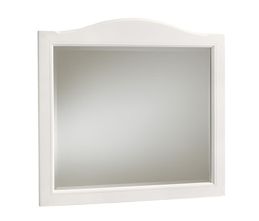 Vaughan Bassett Cool Farmhouse Arched Mirror in Soft White image