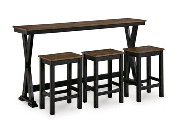 Wildenauer Counter Height Dining Table and 3 Barstools Set