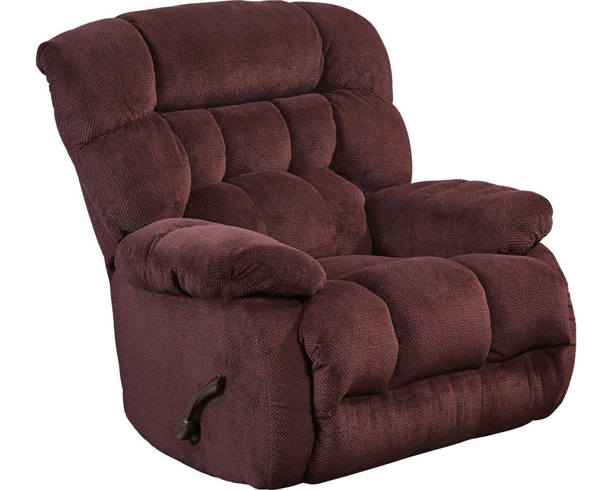 Catnapper Daly Chaise Swivel Glider Recliner in Cranapple