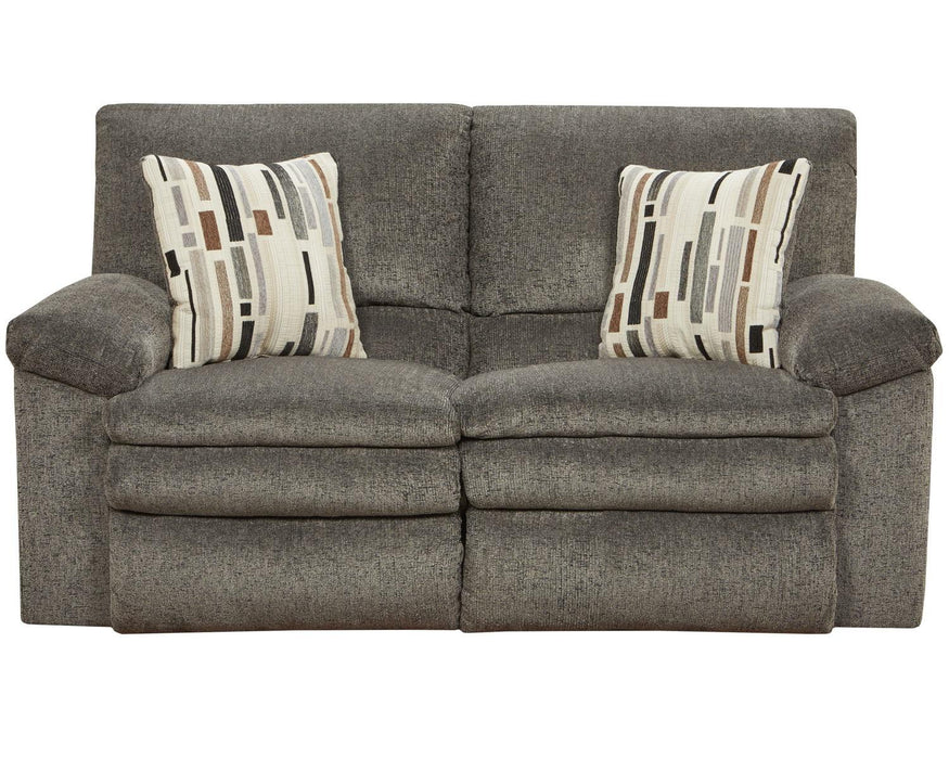 Catnapper Furniture Tosh Reclining Loveseat in Pewter/CafÃ©