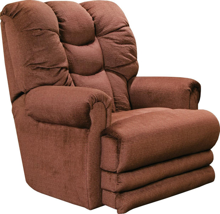 Catnapper Malone Power Lay Flat Recliner with Extended Ottoman in Merlot