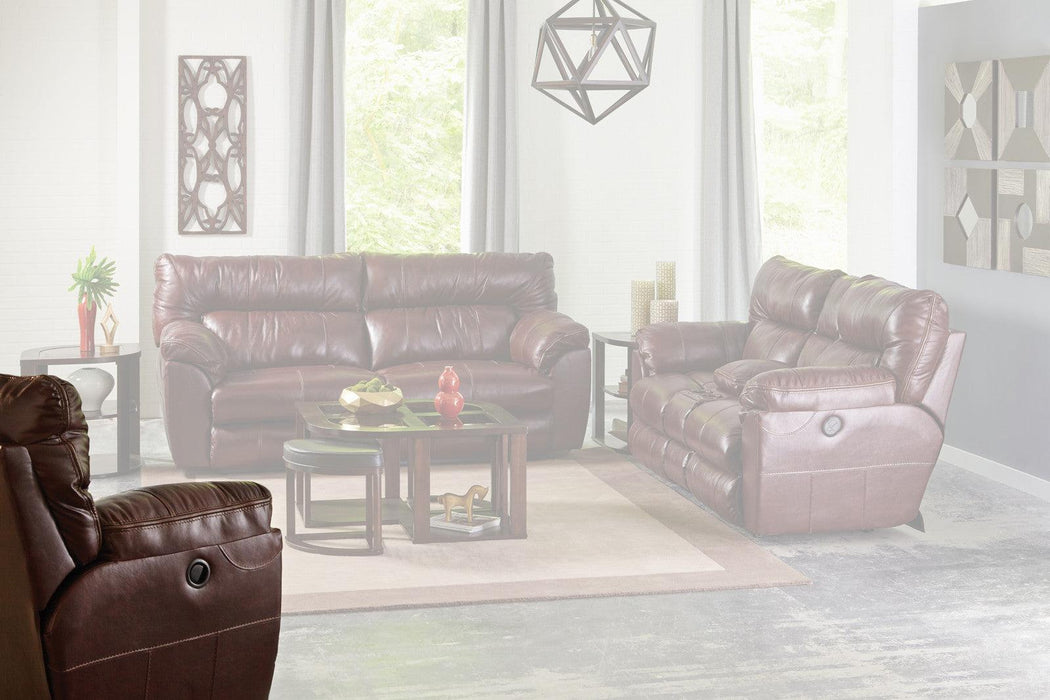 Catnapper Milan Power Lay Flat Recliner in Walnut 64340-7