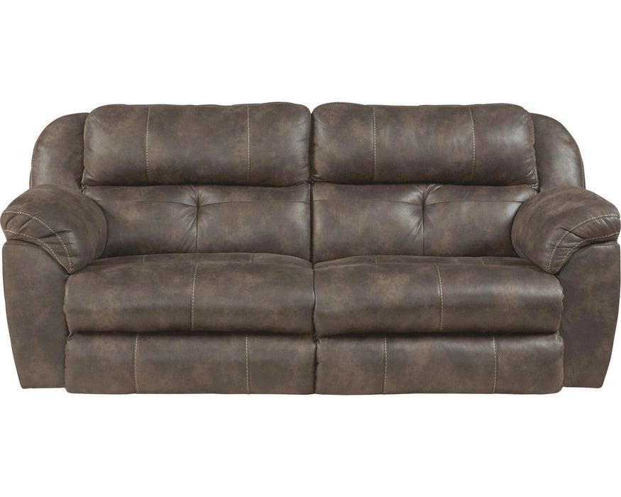 Catnapper Ferrington Sofa Power Headrest Lay Flat Reclining Sofa in Dusk