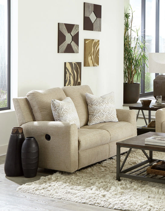 Catnapper Calvin Power Reclining Loveseat in Putty/Sand 61632