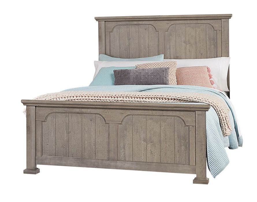 Vaughan-Bassett Joinery Queen Panel Bed in Washed White Oak 194